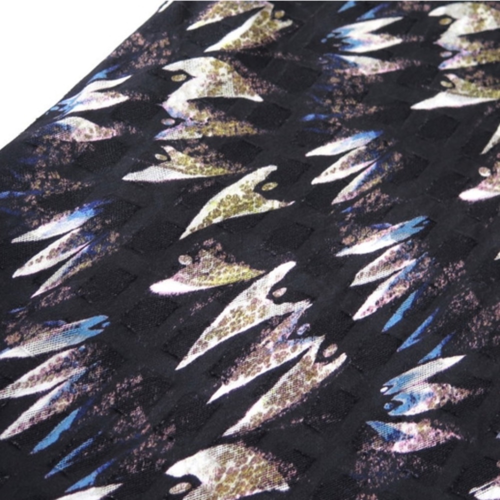DVF Margarit Dress Army of Hearts Wild Rose/Black Print Silk Dress (Look 7) - Picture 5 of 16